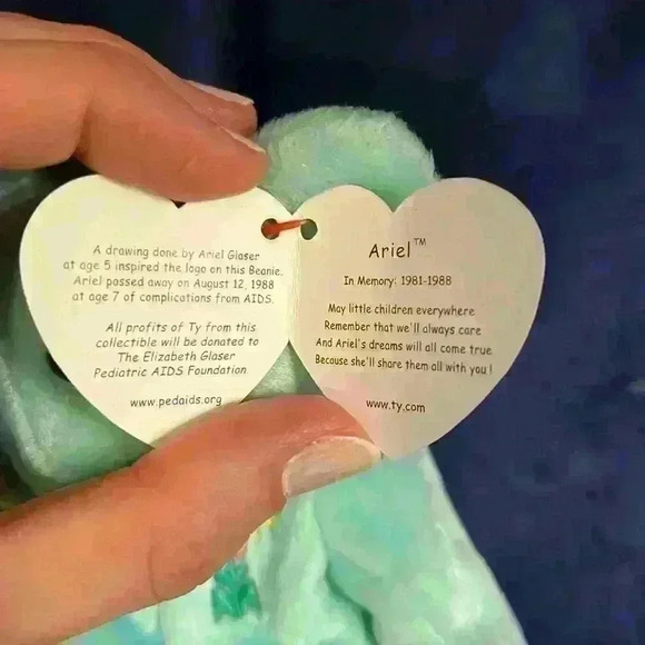 Ty Beanie Baby Ariel the bear - Picture 2 of 4